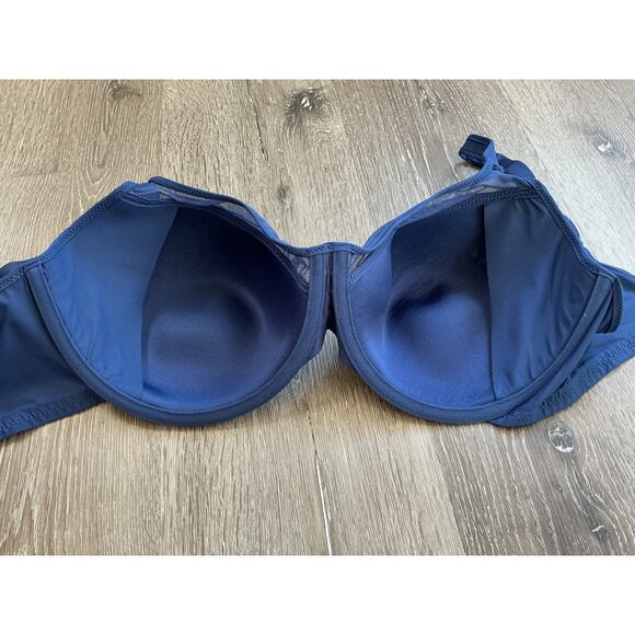 Bali One Smooth U Ultra Light Underwire Convertible Blue 40D Bra Full Figure - Picture 4 of 8